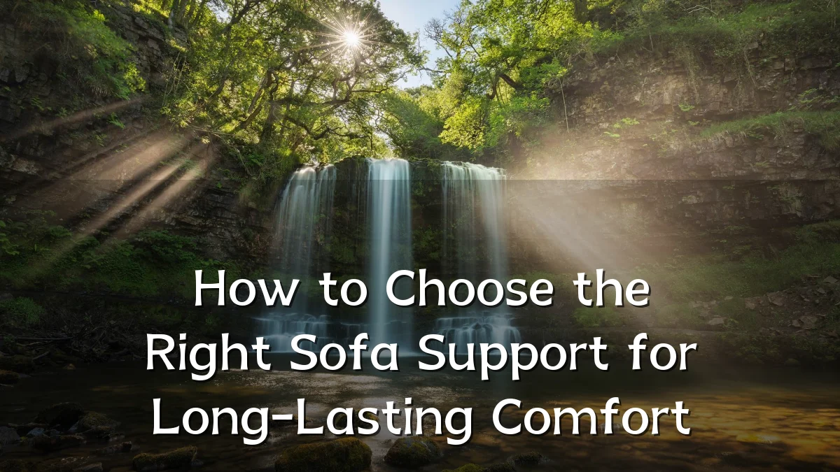 How to Choose the Right Sofa Support for Long-Lasting Comfort