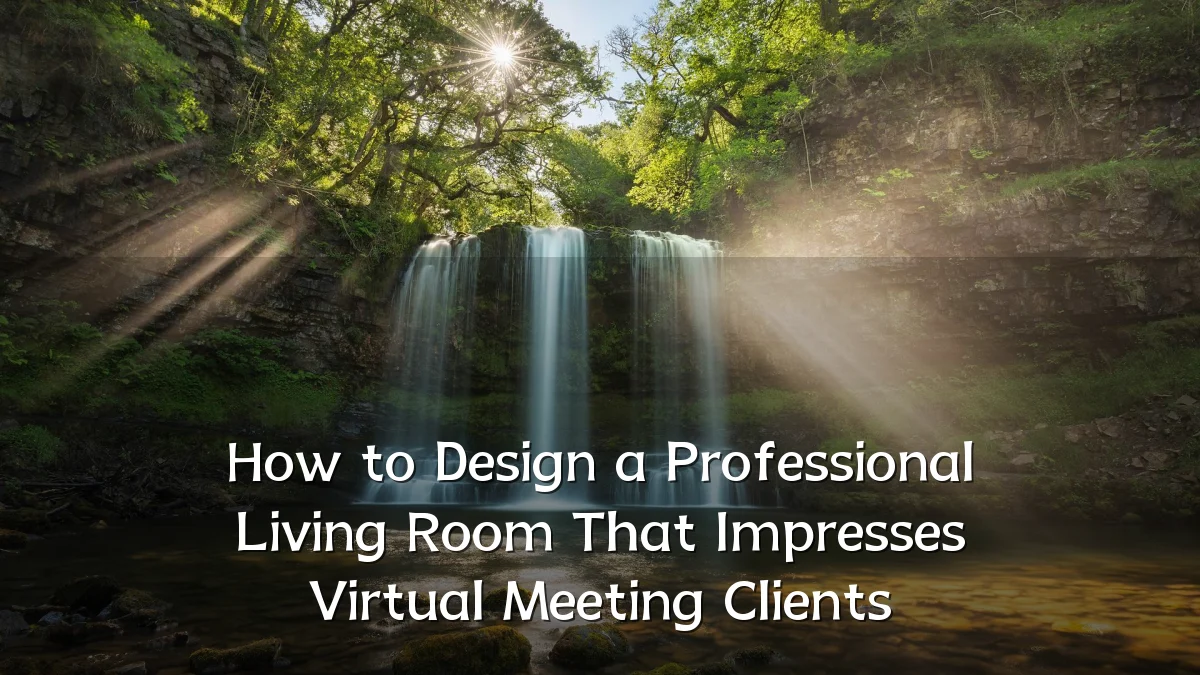How to Design a Professional Living Room That Impresses Virtual Meeting Clients