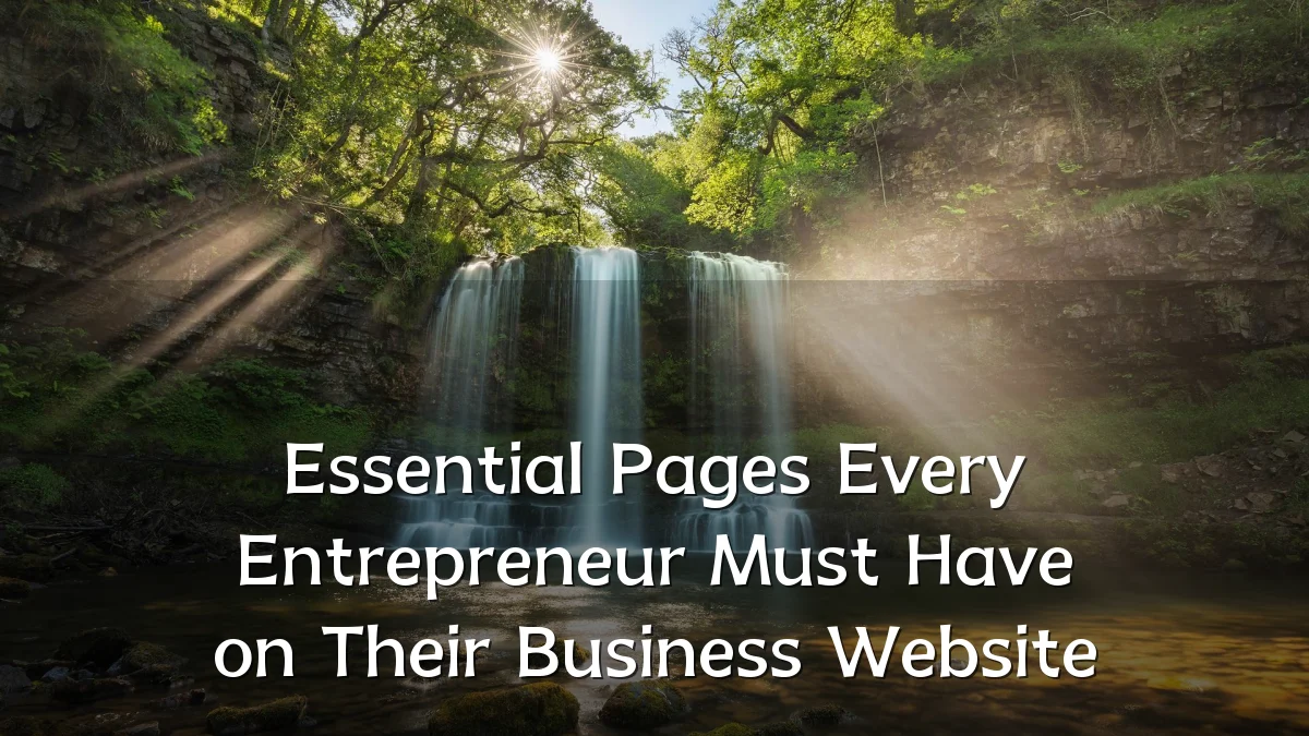 Essential Pages Every Entrepreneur Must Have on Their Business Website