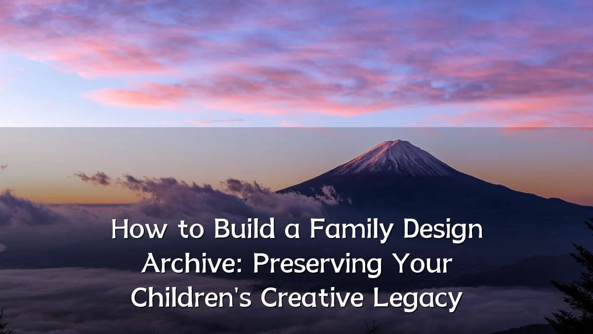 How to Build a Family Design Archive: Preserving Your Children's Creative Legacy