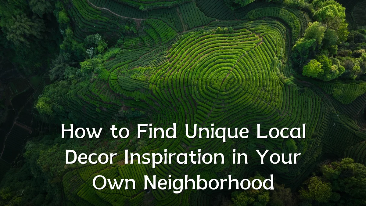 How to Find Unique Local Decor Inspiration in Your Own Neighborhood
