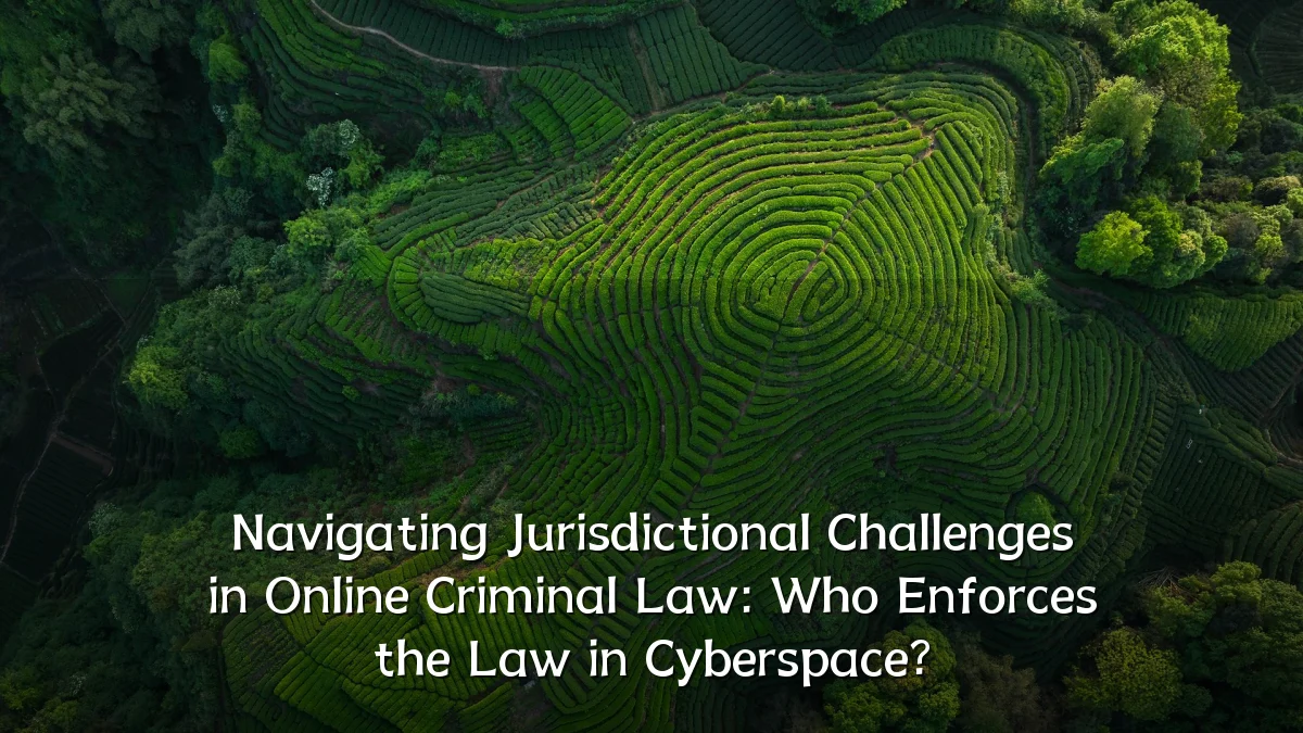 Navigating Jurisdictional Challenges in Online Criminal Law: Who Enforces the Law in Cyberspace?
